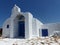Traditional white church  to Amorgos in Greece.
