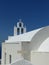 Traditional white church to Santorini in Greece.