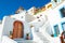 Traditional white cycladic architecture on Santorini island, Greece