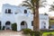 Traditional white egyptian architecture in Hurghada