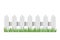 Traditional white fence with green grass. flat vector illustration isolated