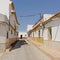 Traditional white painted houses in a Spanish village