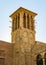 Traditional wind tower of old traditional Emirati house in Al Seef Dubai. Al Seef Dubai is a place of Old Traditional Emirati Arch