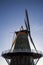 Traditional Windmill in Dutch Seaside Town Vlissingen, Zeeland, Netherlands