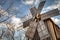 Traditional windmill in a romanian village