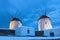 Traditional Windmills at Mykonos island