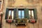 Traditional windows of typical old Venice building ,Italy.