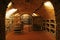 Traditional wine cellar interior