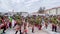 Traditional winter annual Estarreja Children carnival, Portugal. Costume music dance children festival