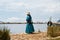 Traditional Woman on Uros Islands - Lake Titicaca - Peru