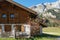 Traditional wooden alpine houses