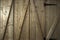 Traditional wooden barn doors detail of farm house doors, close-up clean and modern