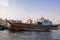 Traditional wooden boats, the creek Dubai.