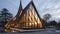 traditional wooden church building