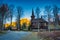 Traditional wooden church in the Tatra Mountains, Slovakia