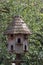 Traditional wooden dovecote. Free-standing dovecot. Wood house f