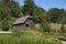 Traditional wooden farm buildings of southern Chile