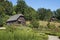 Traditional wooden farm buildings of southern Chile