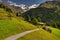 Traditional wooden houses Zum See hamlet near Zermatt Valais