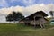 Traditional wooden longhouse at Sabah, Malaysia