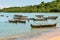 Traditional wooden pirogues on Nosy Be island