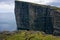 Traelanipan cliff on the island of Vagar on Faroe Islands