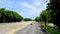 Traffic along an asphalt road in the capital of Cuba, Havana