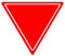 Traffic, Attention or caution triangle blank sign