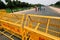 Traffic barricades on Rajpath, New Delhi, India on Independence Day