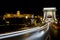 Traffic on the Chain Bridge in Budapest