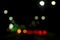traffic in the city night Circular colorful bokeh light