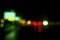 traffic in the city night Circular colorful bokeh light