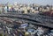 Traffic comes to a crawl in downtown Cairo in Egypt in the late afternoon.