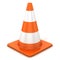 Traffic cone isolated