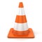 Traffic cone isolated