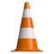 Traffic Cone Orange Isolated