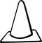 traffic cone road signal vector illustration