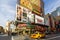 Traffic at the corner of Eighth Avenue and 42nd Street in Manhattan, New York, US