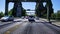 Traffic crossing the Montlake drawbridge