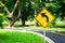 Traffic crossroads sign & symbols on the load