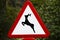 Traffic Deer road Warning Sign - spain