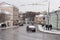 Traffic down Upper Radishevskaya street