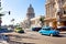 Traffic in front of the Capitol, Havana, Cuba