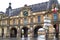 Traffic gates of Louvre view from Carrousel bridge