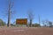 Traffic hazard road sign on a dirt road in Australia