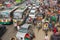 Traffic jam at the central part of the city in Dhaka, Bangladesh.