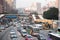 Traffic jam in Hong Kong