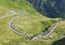 Traffic jam on Transfagarasan mountain road