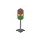 Traffic lamps isometric icon. Element of color isometric road sign icon. Premium quality graphic design icon. Signs and