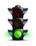 Traffic light on green